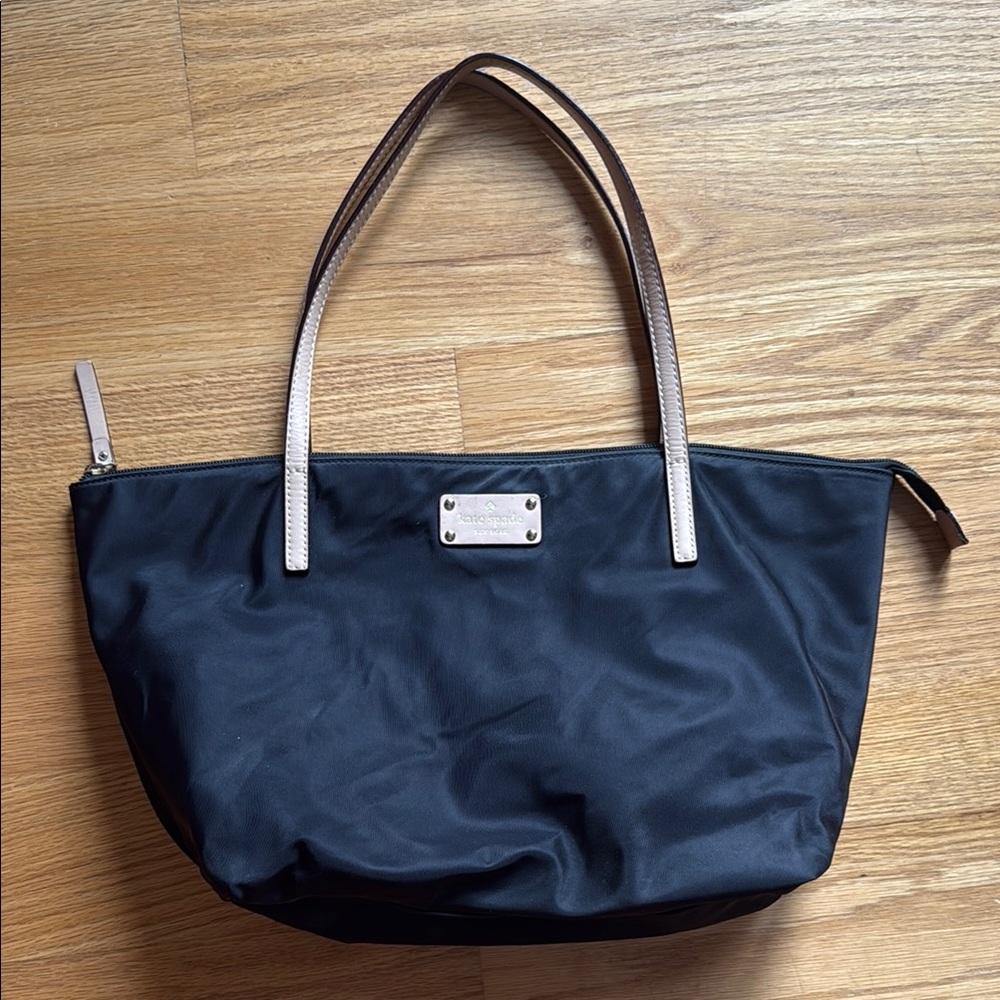 Kate Spade Black and Brown Tote Bag with Elegant Design